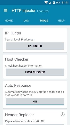 HTTP injector Pro APK features